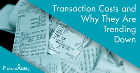 Purchasing Transaction Costs & Why They Are Trending Down