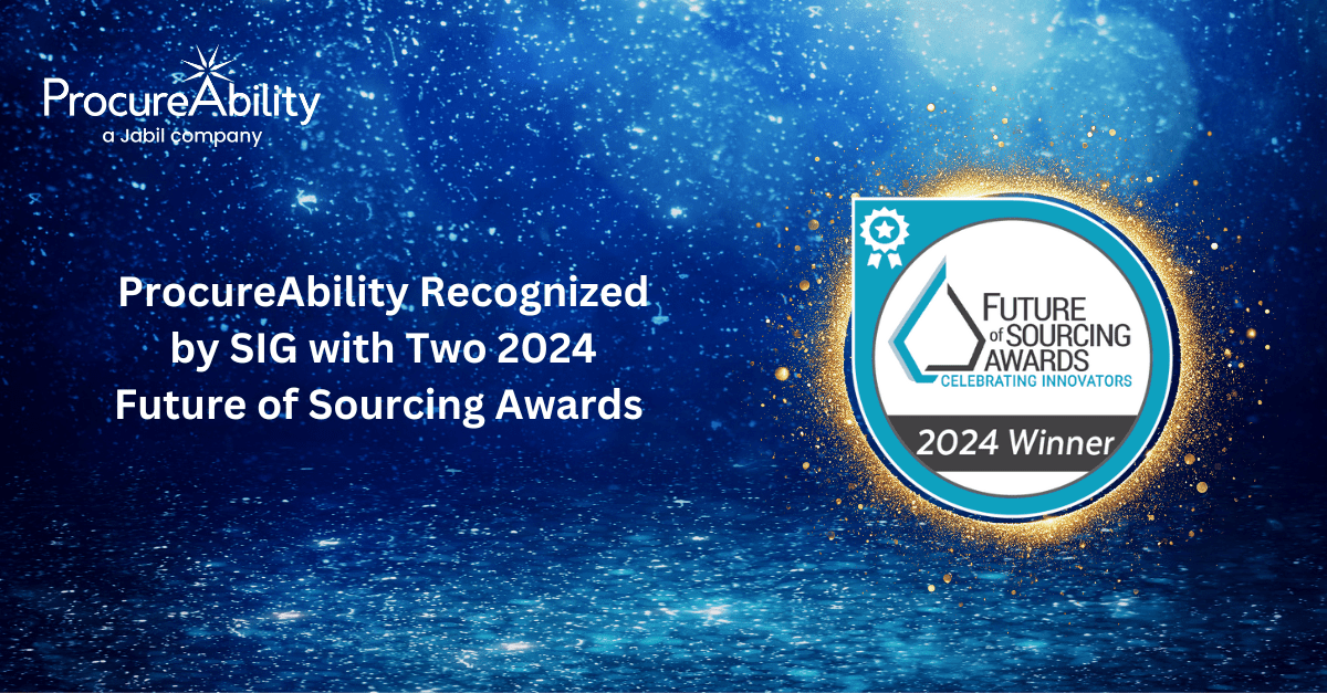 Arroyo Strategy Recognized by SIG with Two 2024 Future of Sourcing Awards